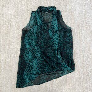 Next Asymmetric Flowy Office Work Summer Sleeveless Blouse Top UK 8